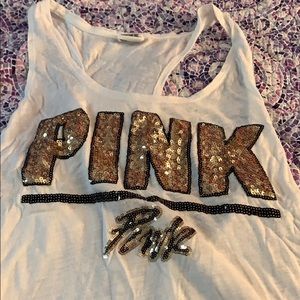White PINK tank top